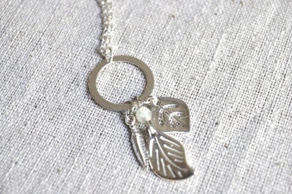 Long Leaf Necklace - Sterling Silver